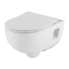 Pressalit 300 Slim 1014000-DG6999 toiletzitting met deksel wit