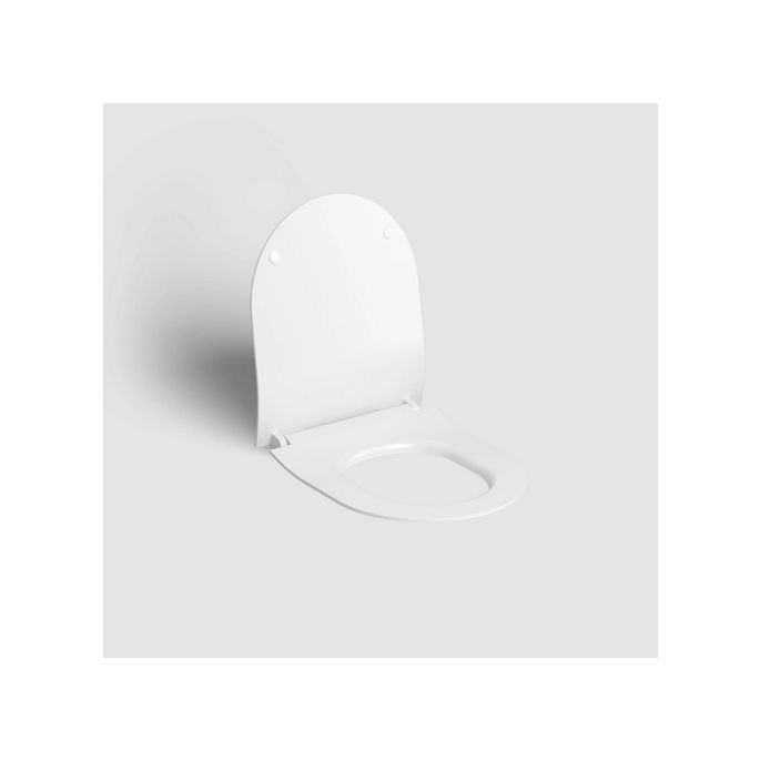 Clou Hängematte CL040606020 dünn Toilettensitz mit Deckel matt weiß