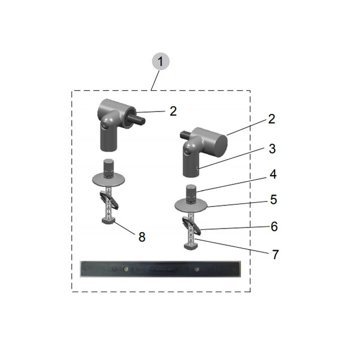 Ideal Standard Moments K8017AA set van 2 scharnieren chroom *niet meer leverbaar*
