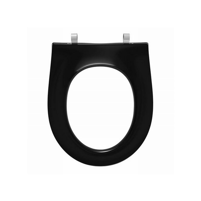 Pressalit Objecta Pro 989111-DF7999 toilet seat without lid black polygiene