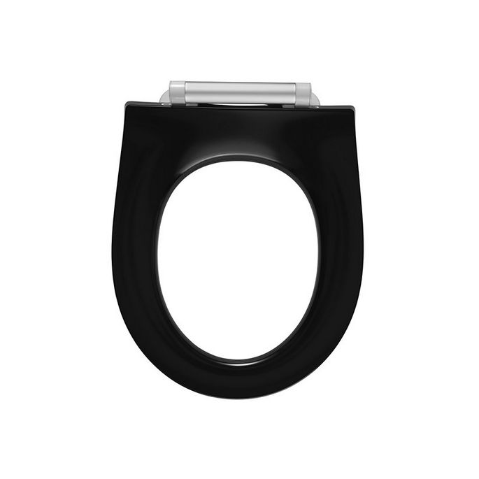 Pressalit Projecta Solid Pro 1003111-DG4925 toilet seat without lid black polygiene