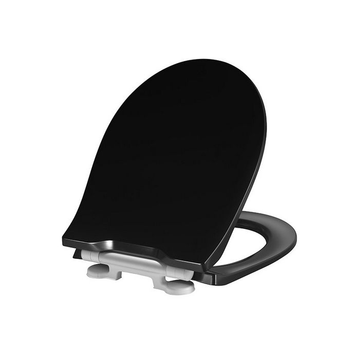 Pressalit Projecta Solid Pro 1004111-DG4925 toilet seat with lid black polygiene
