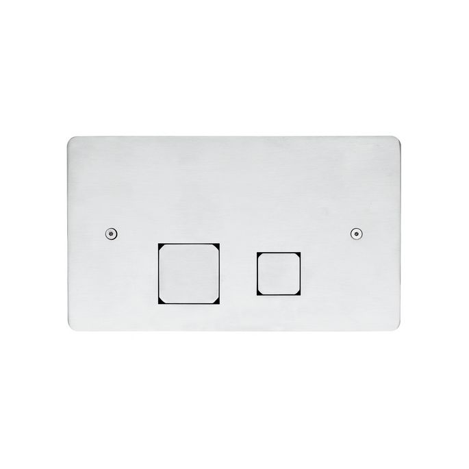 Pure RVS 316 Serie RV1750 flush plate Geberit square stainless steel