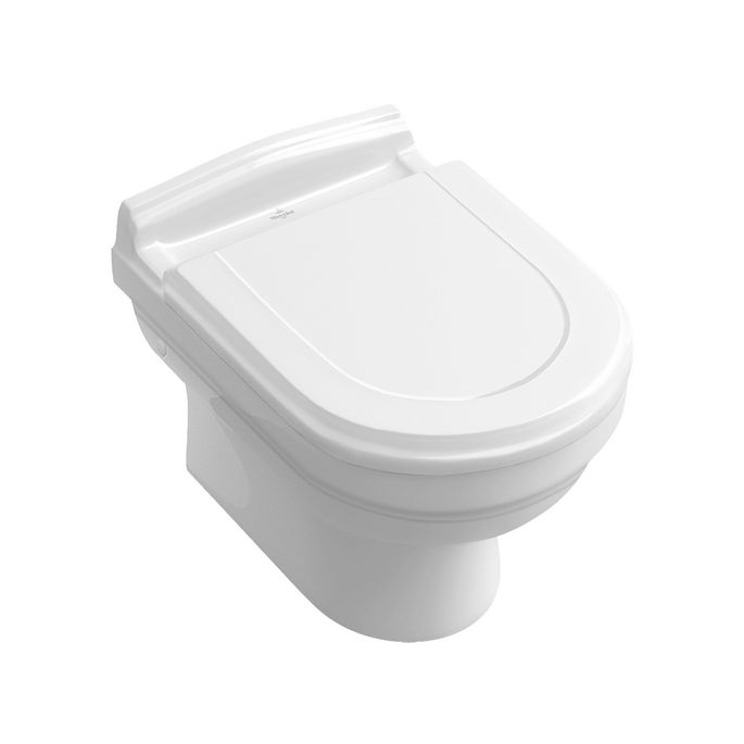 Villeroy en Boch Hommage 8809S1R1 toiletzitting met deksel wit (White Alpin CeramicPlus)