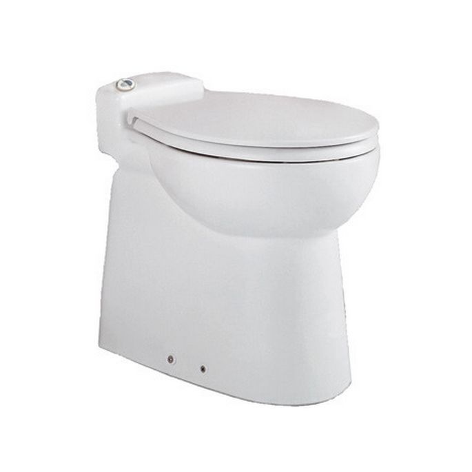 Sanibroyeur Sanicompact C43 Broyeur sanitaire dans WC sur pied avec  abattant Eco