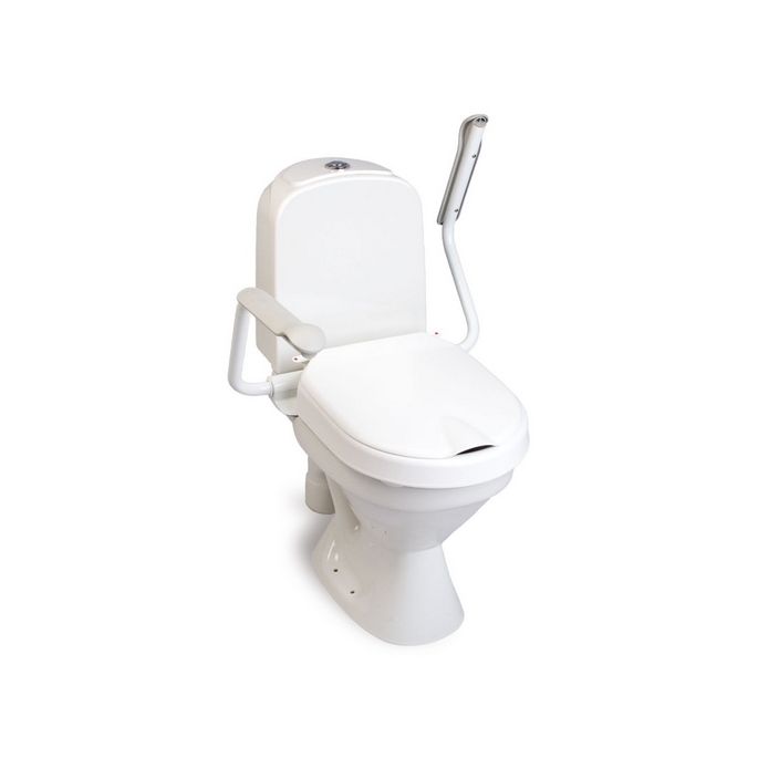 Etac Hi-Loo 803013172 toilet seat with lid 10cm and armrests white