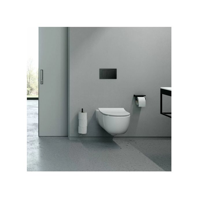 Clou Hammock CL040606020 thin toilet seat with lid matt white