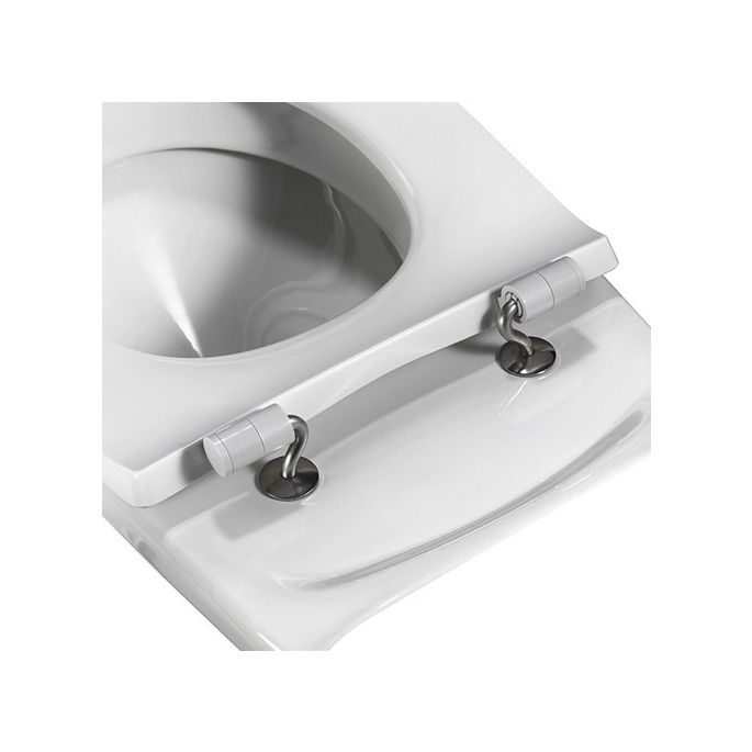 Pressalit Objecta Pro 989011-DF7999 toilet seat without lid white polygiene