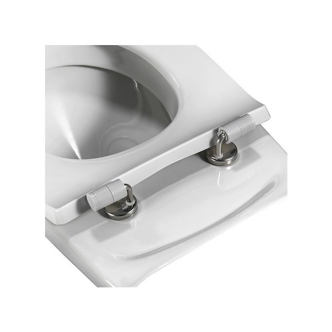 Pressalit Objecta Pro 989011-DH4999 toilet seat without lid white polygiene