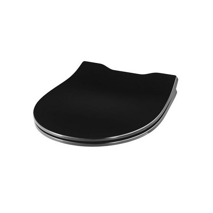 Pressalit Objecta Pro 990111-DF7999 WC-Sitz mit Deckel schwarz Polygiene
