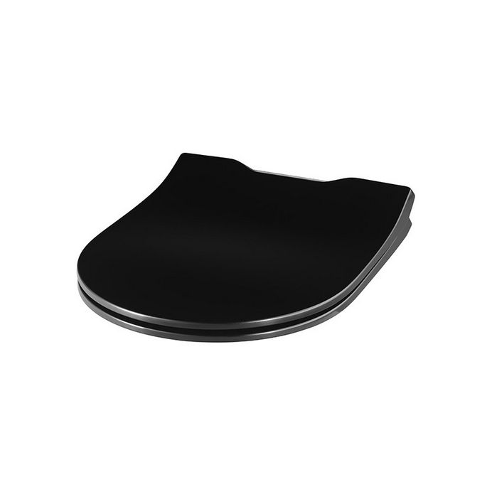 Pressalit Projecta D Solid Pro 1008111-DG4925 toilet seat with lid black polygiene