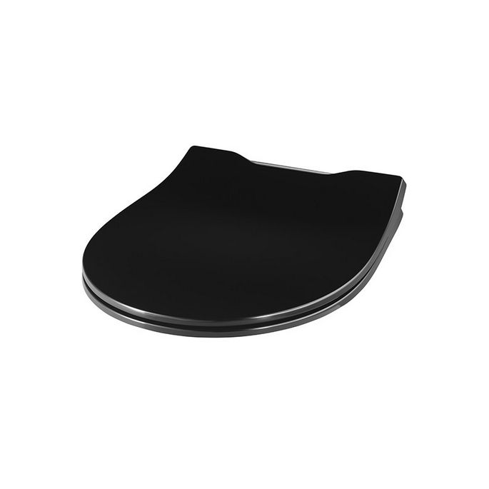 Pressalit Projecta Solid Pro 1004111-DG4925 WC-Sitz mit Deckel schwarz Polygiene