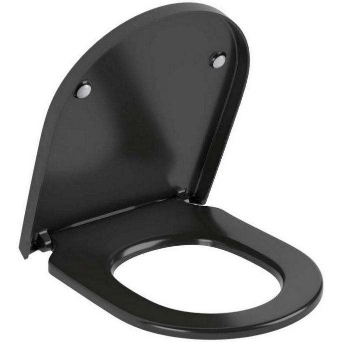 Villeroy en Boch Subway 3.0 8M42S1R7 toiletzitting met deksel pure black