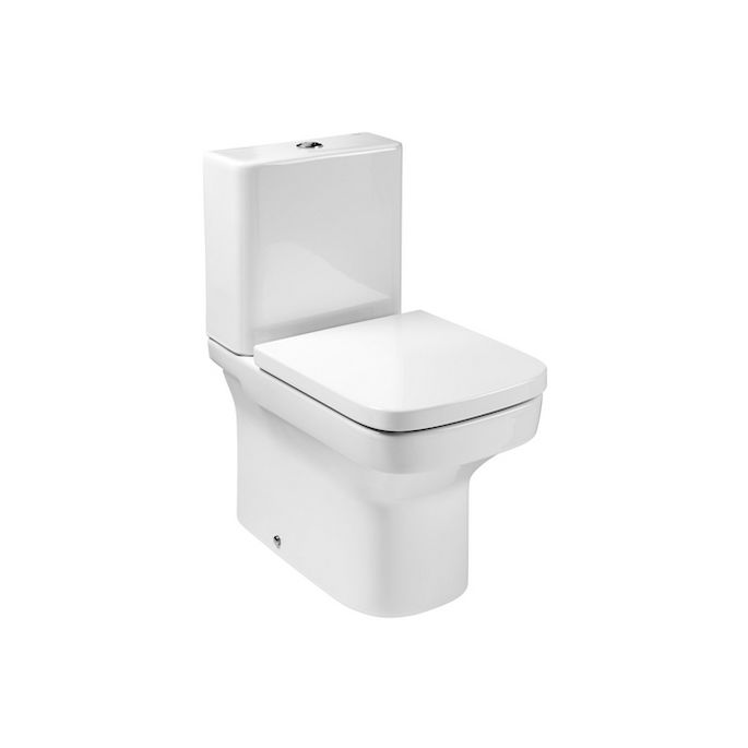 Roca Dama Compact 780178C004 toiletzitting met deksel wit