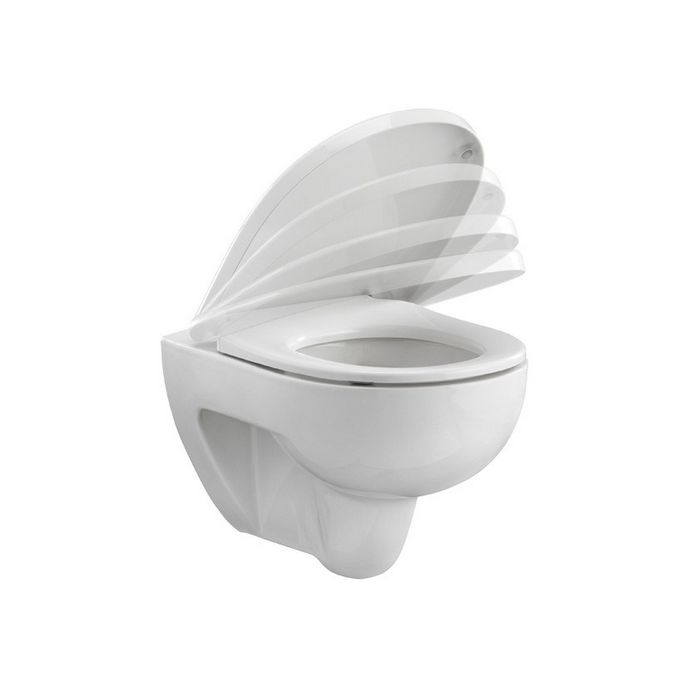 Pressalit 300+ 760000-DA6999 toilet seat with lid white