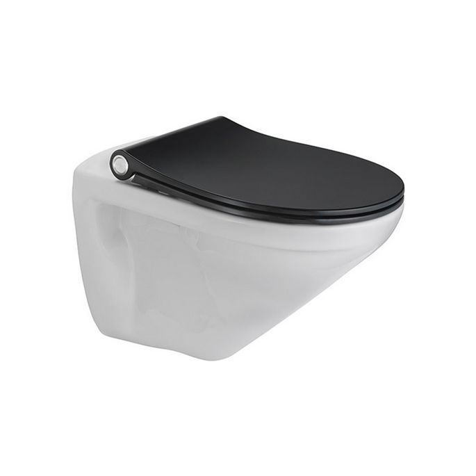 Pressalit Sway Uni 970001-BL6999 toilet seat with lid black