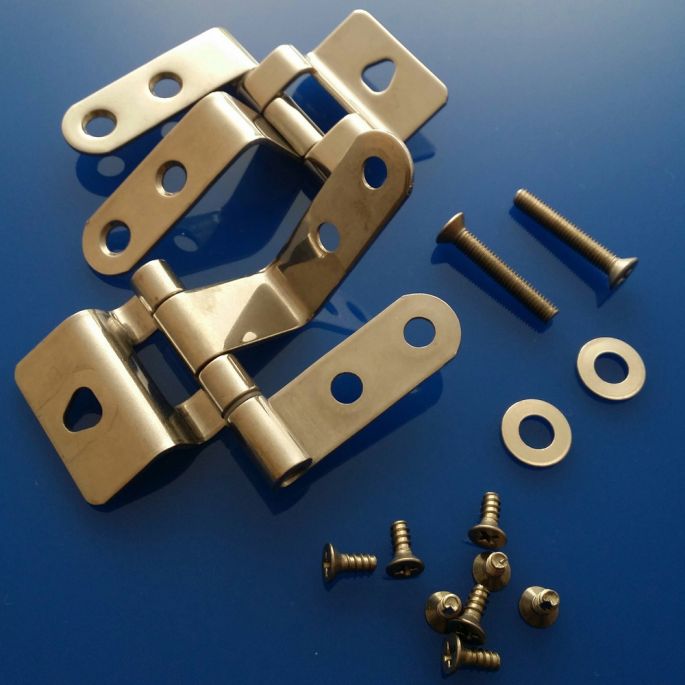 Geberit 598180000 set van 2 scharnieren voor toiletzitting chroom