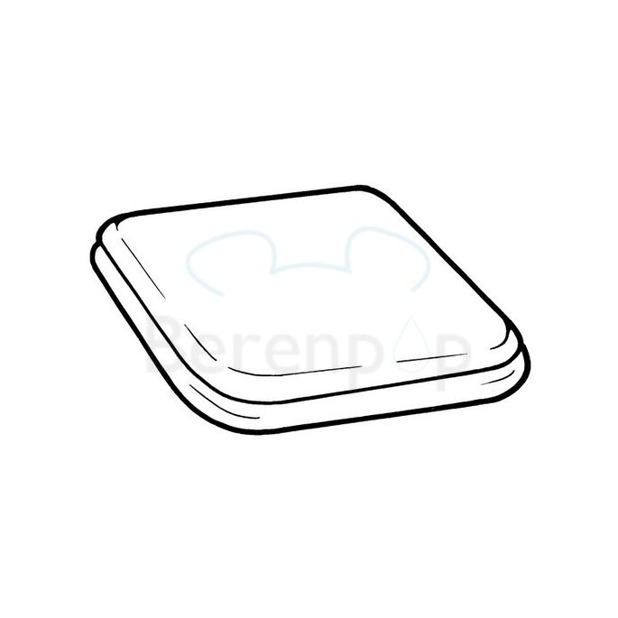 Geberit Artis 573140000 toiletzitting met deksel wit