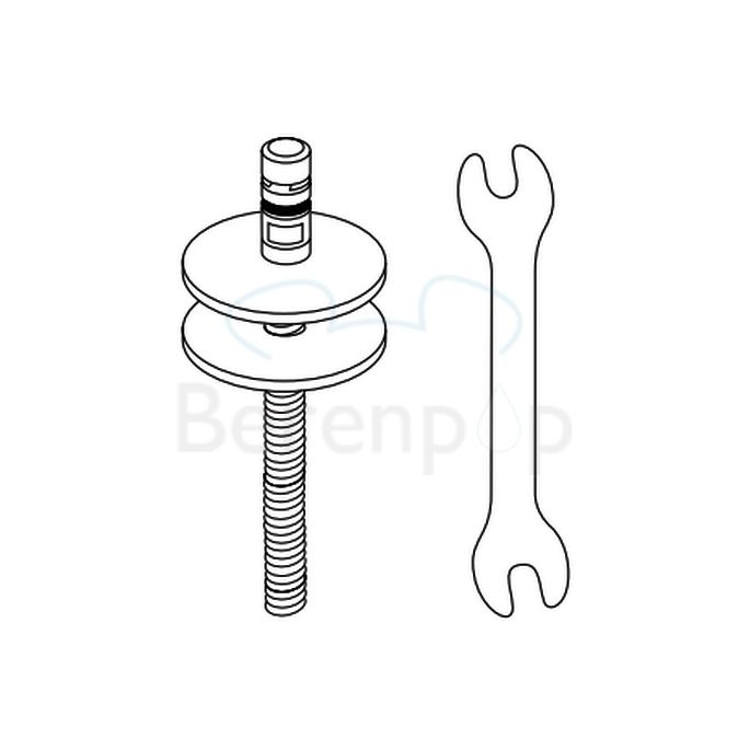 Villeroy en Boch Legato - Subway 2.0 - Subway 3.0 - Venticello 92247461 set vaste scharnieren chroom