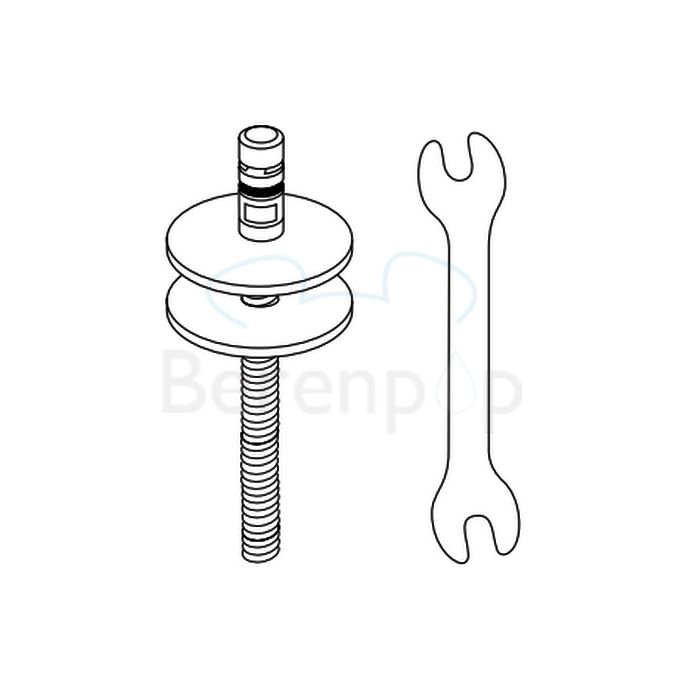 Villeroy en Boch Legato - Subway 2.0 - Venticello 92247461 set vaste scharnieren chroom