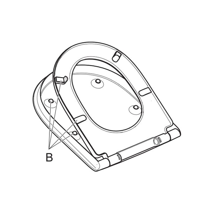 Villeroy en Boch O.Novo Vita 9M676101 toiletzitting met deksel wit
