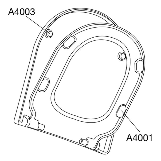 Pressalit Comfort D2 1050111-DK3999 toiletzitting met deksel zwart polygiene