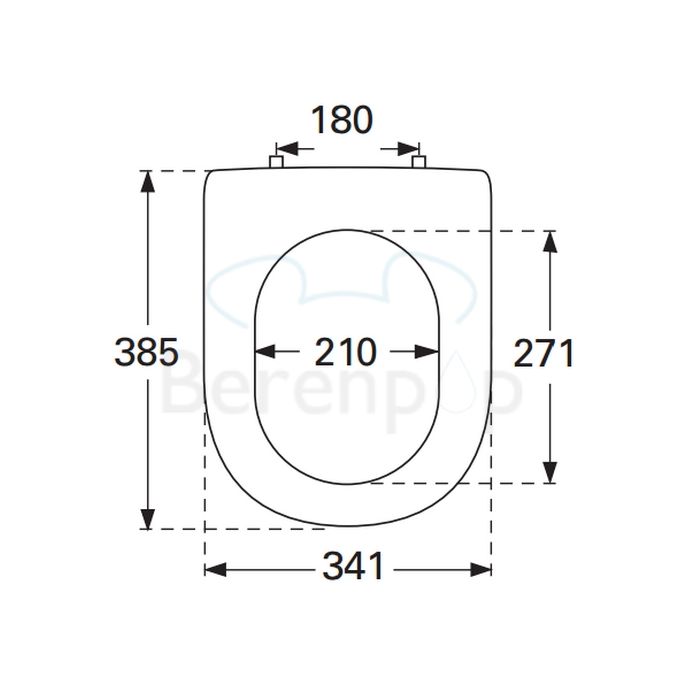 Villeroy en Boch Subway 2.0 Compact 9M69Q1R3 toiletzitting met deksel pergamon *niet meer leverbaar*