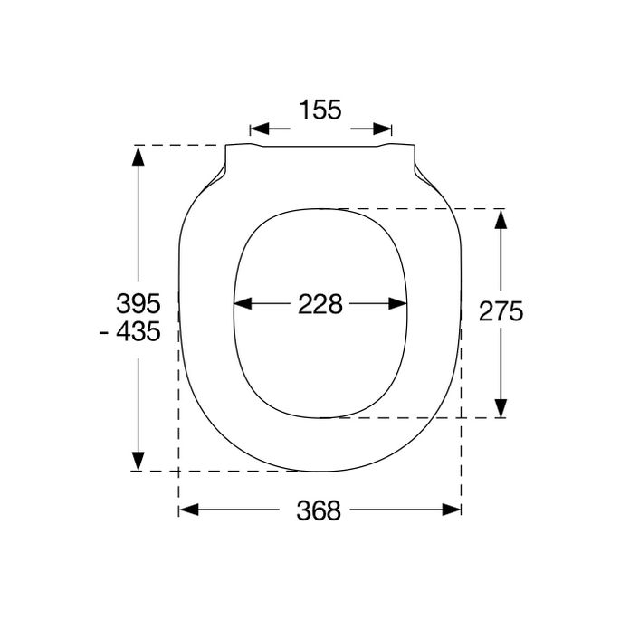 Pressalit Connexion 980011-DE9999 WC-Sitz mit Deckel weiß polygiene