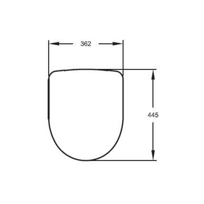 Sphinx 280 S8H51422000 toiletzitting met deksel wit *niet meer leverbaar*