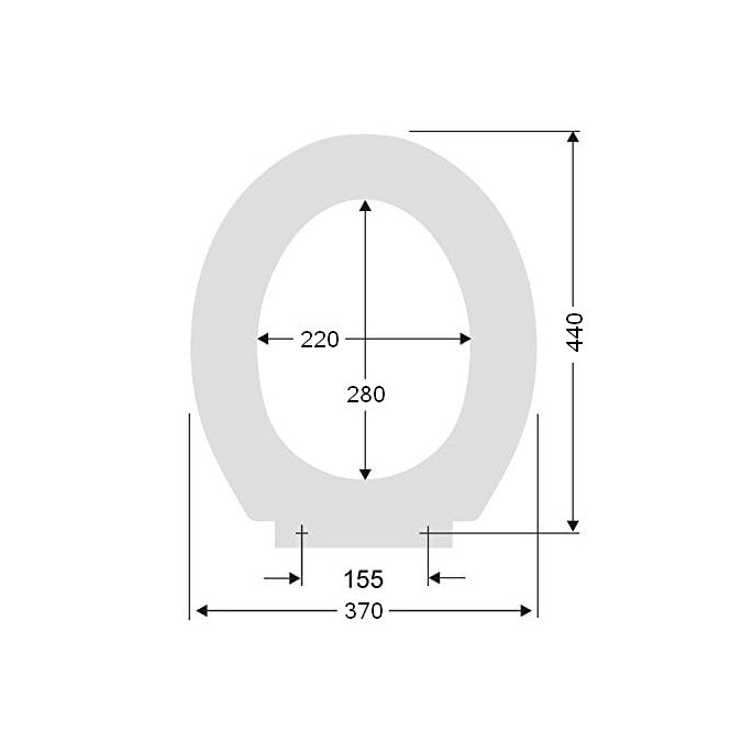 Pagette Exclusive 790821602 OLW-30 toiletzitting met deksel wit (OUTLET)