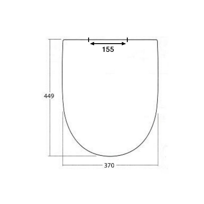 Sphinx 300 New Eurobase S8H50400000 OLW-24 toiletzitting met deksel wit (OUTLET)
