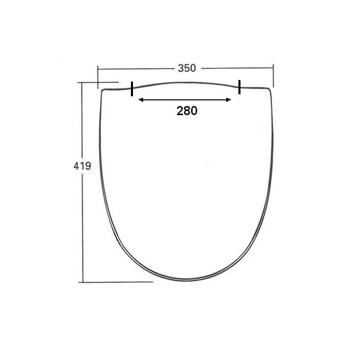 Sphinx Antibes S8H5F00R000 OL-224 toiletzitting met deksel wit (OUTLET)