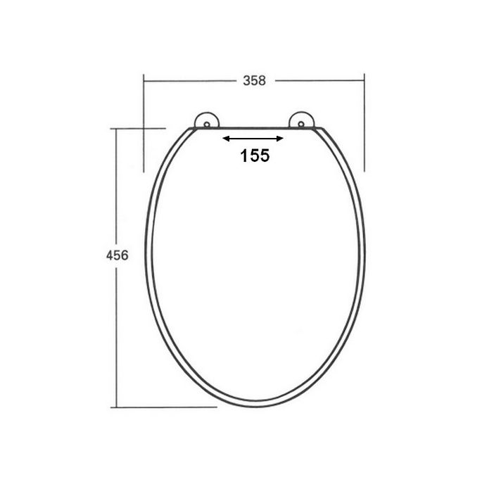 Sphinx Atlantic S8H5A000000 OL-211 toiletzitting met deksel wit (OUTLET)