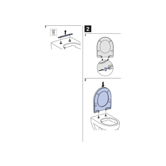 Geberit Acanto 500.604.01.2 toilet seat with lid white