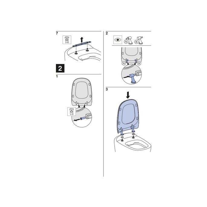 Geberit Citterio 500540011 toilet seat with lid white