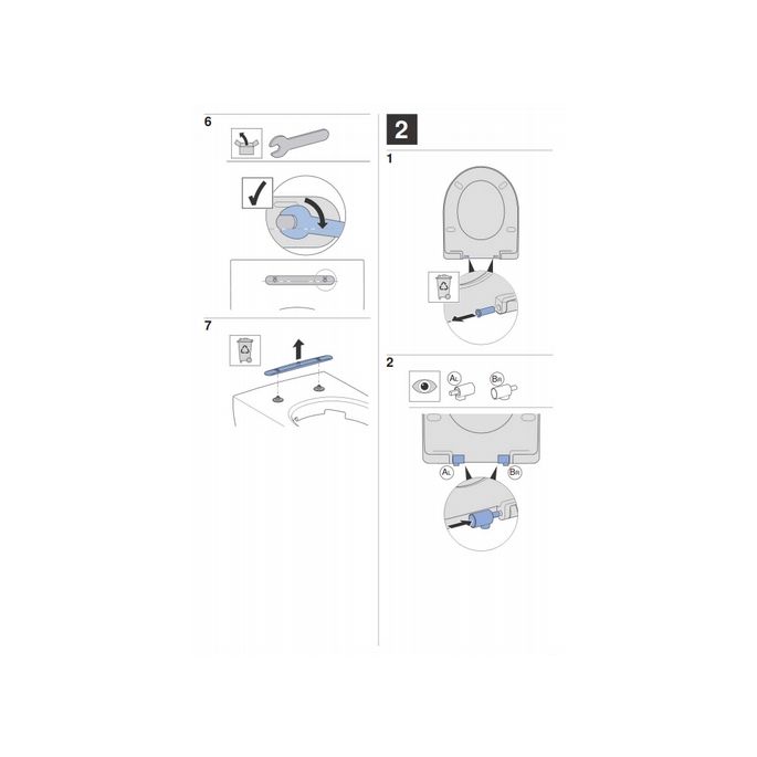 Geberit Renova Plan 500838011 toilet seat with lid white