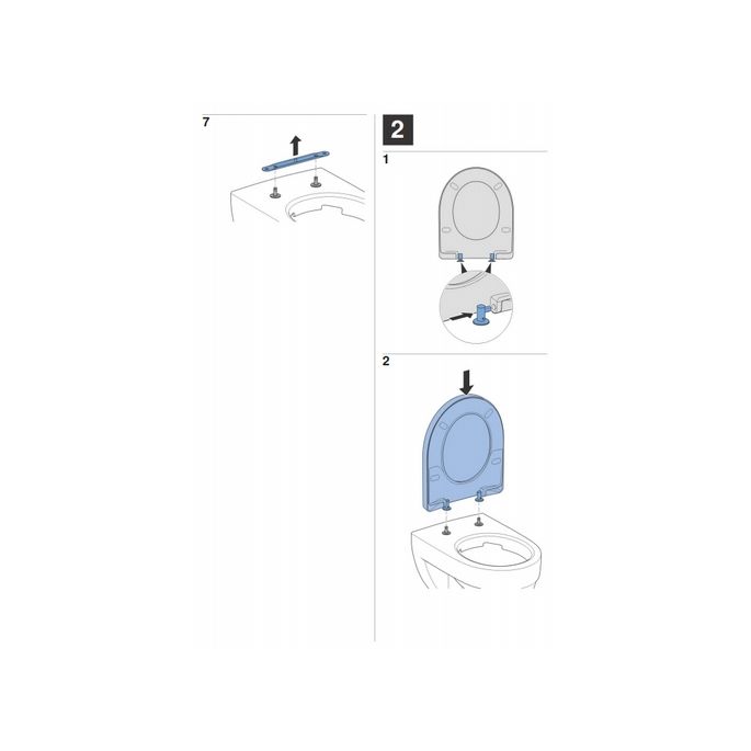 Geberit Renova Plan 573075000 toiletzitting met deksel wit