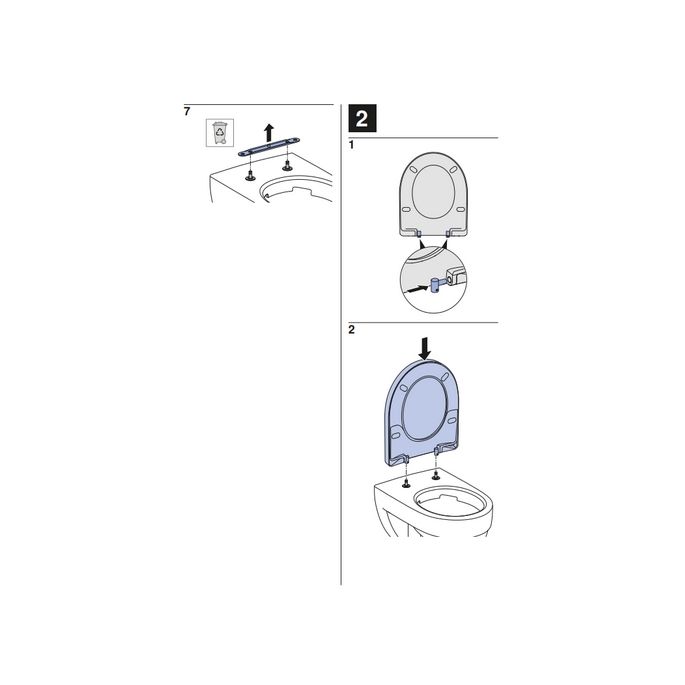 Geberit Smyle Square 500238011 toilet seat with lid white
