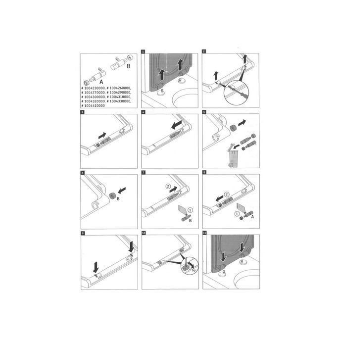 Duravit Architec - Darling New - Starck 3 1004270000 Damper Set for toilet seat Architec 006969 - Darling New 002109 - Starck 3 006389 (set of 2)