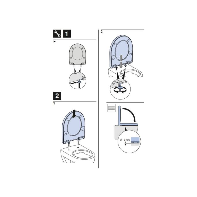 Geberit 300 Kids S8H51102000G toilet seat (child seat) with lid white