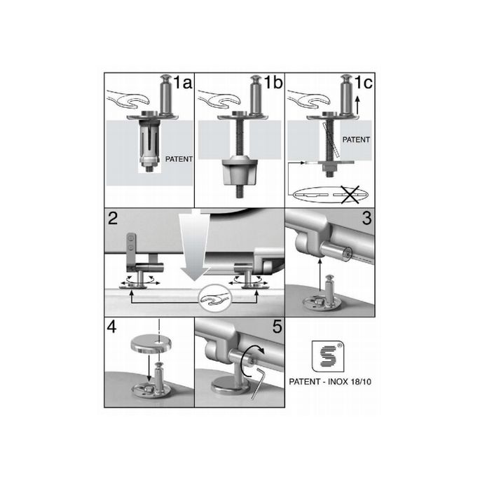 Ideal Standard Softmood TV109AA set van 2 scharnieren chroom (vanaf 01/09/2012)