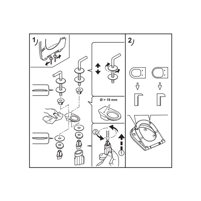 Villeroy en Boch O.Novo Vita 9M676101 toiletzitting met deksel wit