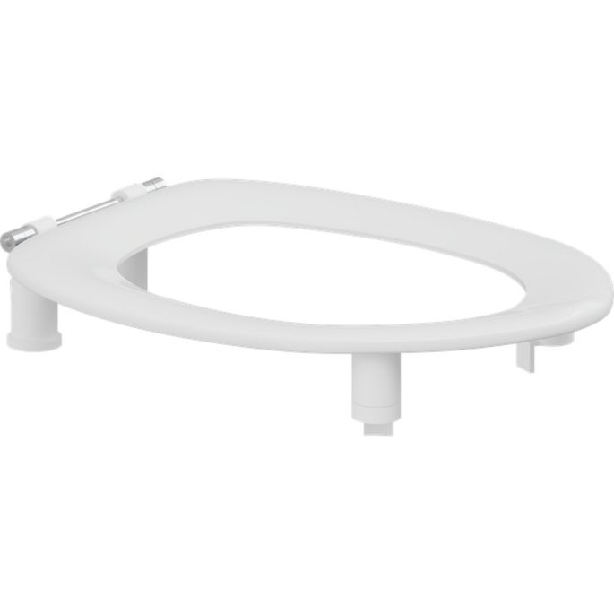 Pressalit Dania R23000 toiletzitting 50mm verhoogd zonder deksel wit