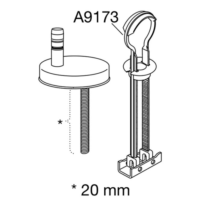Pressalit Comfort D2 1050111-DK3999 toiletzitting met deksel zwart polygiene