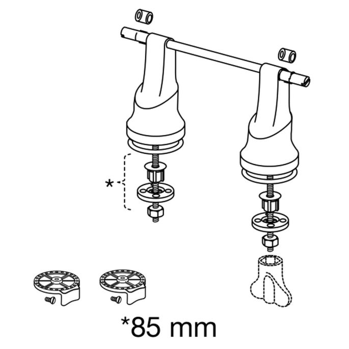 Pressalit Ergosit R20000 toiletzitting 50mm verhoogd met deksel wit