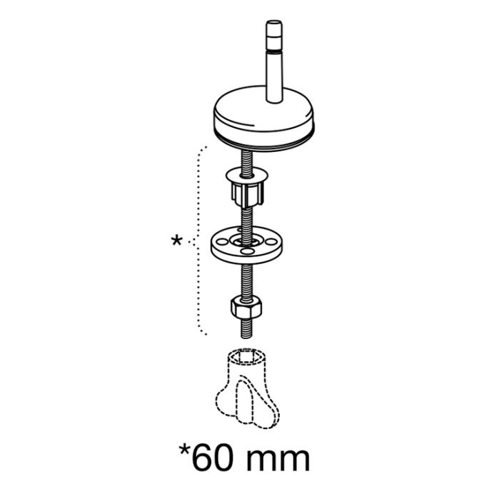 Pressalit Inspira Uni 1074000-D05999 toiletzitting met deksel wit