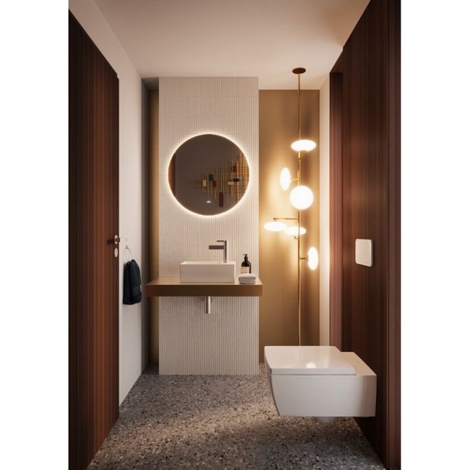 Villeroy en Boch Memento 2.0 8M24S1RW toiletzitting met deksel Stone White