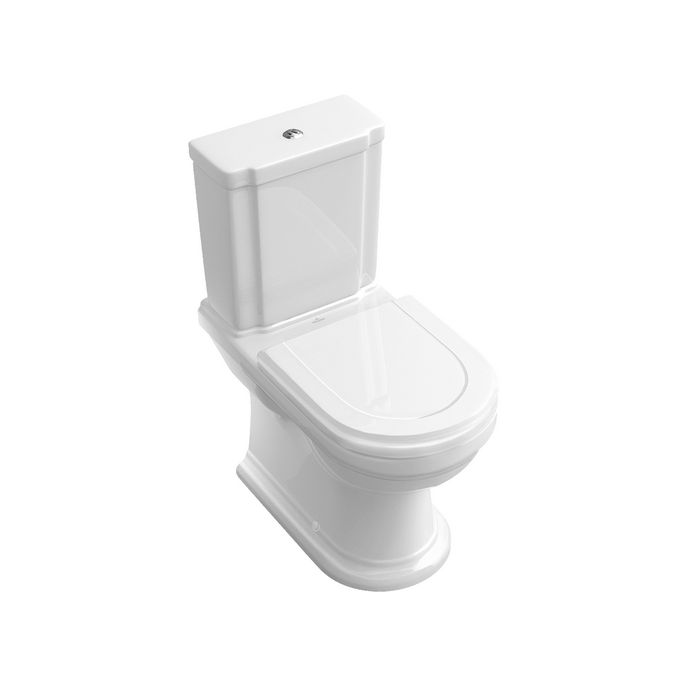 Villeroy en Boch Hommage 8809S6R1 toiletzitting met deksel wit (White Alpin CeramicPlus)