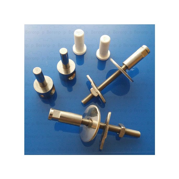 Keramag 4U 598113000 set van 2 scharnieren voor toiletzitting chroom *niet meer leverbaar*