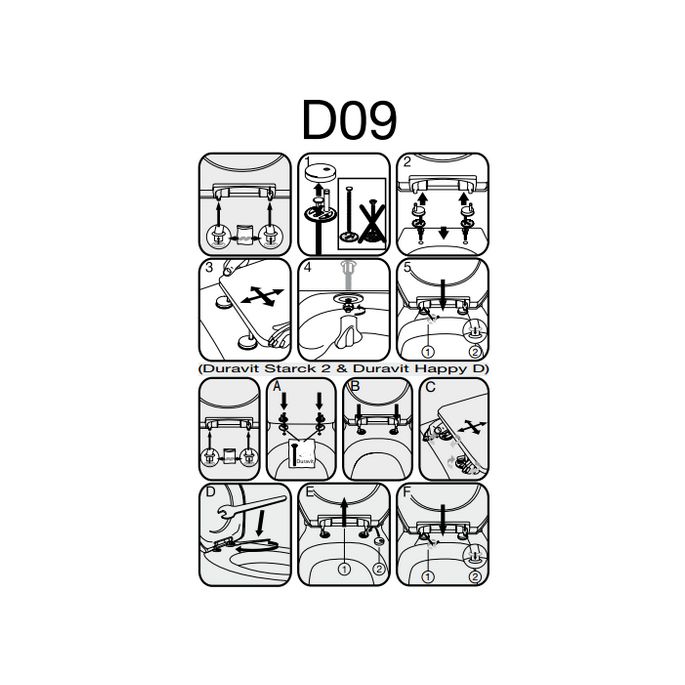 Pressalit D09999 Delight set verstelbare scharnieren chroom
